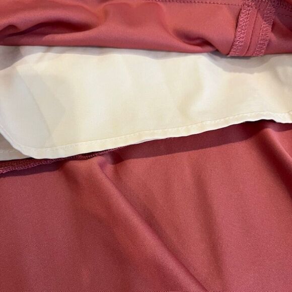 Paper Crown Rose Maternity Sheath Dress Back Zip Ruffle Hem Size Large - Picture 8 of 15